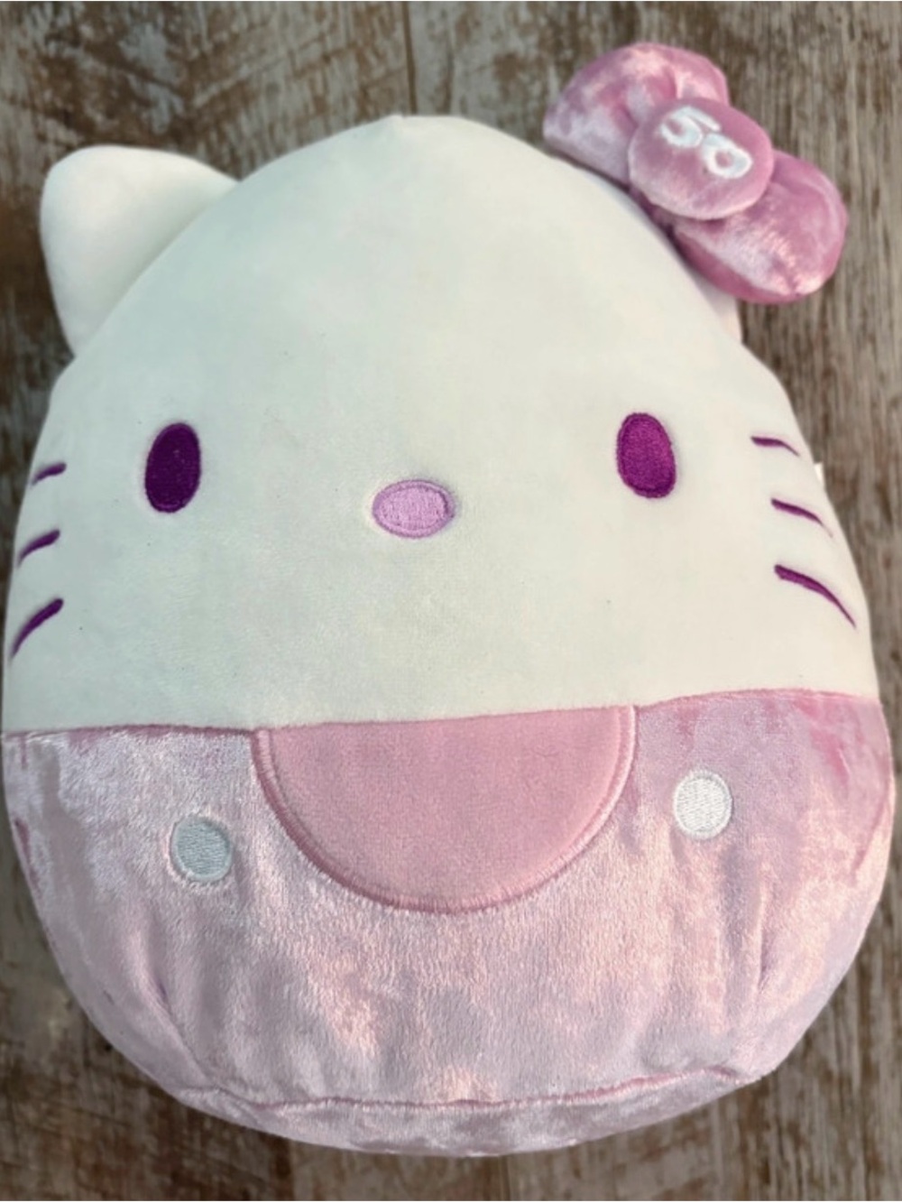 Hello Kitty 50th Anniversary Pink and White Plush